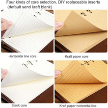 Load image into Gallery viewer, PU Maple Retro Straps Handbook Loose-leaf Notebook, A7, A6, A5