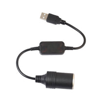 Load image into Gallery viewer, Car Converter Adapter Wired Controller USB to Cigarette Lighter Socket 5V to 12V Boost Power Adapter Cable, 30cm USB