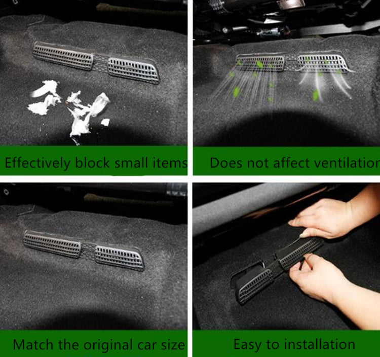 2 PCS Car Air Exhaust Cover Seat  Air Outlet Protection Cover for Skoda, Upgraded pair, Flocked pair