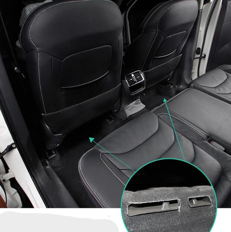 2 PCS Car Air Exhaust Cover Seat  Air Outlet Protection Cover for Skoda, Upgraded pair, Flocked pair