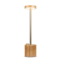 Load image into Gallery viewer, Creative USB Rechargeable Solid Wood Hotel Desk Light LED Children Student Dormitory Eye Protection Reading Learning Lamp