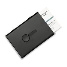 Load image into Gallery viewer, Metal Portable Push Card Case Ultra-thin Frosted Light Business Card Packing Box