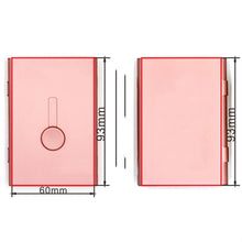 Load image into Gallery viewer, Metal Portable Push Card Case Ultra-thin Frosted Light Business Card Packing Box