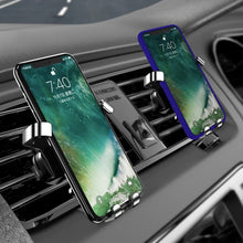 Load image into Gallery viewer, 650 Vehicle-mounted Mobile Phone Gravity Bracket Air Outlet Navigation Holder, Silver, Black, Paste Silver, Paste Black
