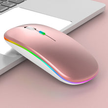 Load image into Gallery viewer, 3 Keys RGB Backlit Silent Bluetooth Wireless Dual Mode Mouse