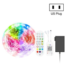 Load image into Gallery viewer, Bluetooth Suit Smart Music Sound Control Light Strip Waterproof 5050 RGB Colorful Atmosphere LED Light Strip With 24-Keys Remote Control, 5M 150 LEDs, 5M 300 LEDs, 10M 300 LEDs, 10M 600 LEDs, 15M 450 LEDs, 15M 270 LEDs, 20M 360 LEDs, 30M 540 LEDs
