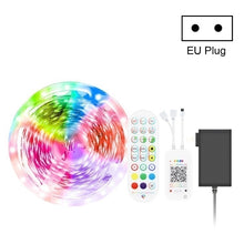 Load image into Gallery viewer, Bluetooth Suit Smart Music Sound Control Light Strip Waterproof 5050 RGB Colorful Atmosphere LED Light Strip With 24-Keys Remote Control, 5M 150 LEDs, 5M 300 LEDs, 10M 300 LEDs, 10M 600 LEDs, 15M 450 LEDs, 15M 270 LEDs, 20M 360 LEDs, 30M 540 LEDs