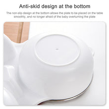 Load image into Gallery viewer, 304 Stainless Steel Children Car Dinner Plate, Red, Blue, Blue (removable and washable)