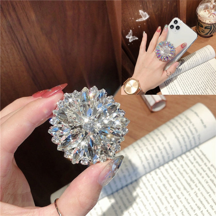 2 PCS Lazy Man Live Shooting Mobile Phone Rotating Ring Buckle Holder, Big Diamond, Small Diamond, Colorful Full Diamond, Square, Satellite Long Diamond, Flower Long Diamond, Full of Pearls, Round Pearl, Five Pearl
