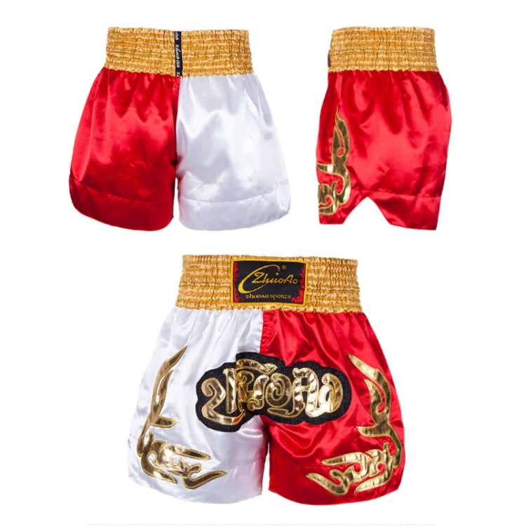 ZhuoAo Muay Thai/Boxing/Sanshou/Fighting Shorts for Men and Women, XL, XXL