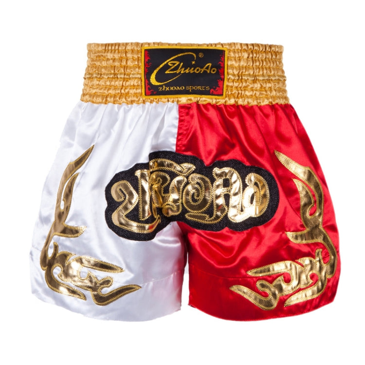 ZhuoAo Muay Thai/Boxing/Sanshou/Fighting Shorts for Men and Women, XL, XXL