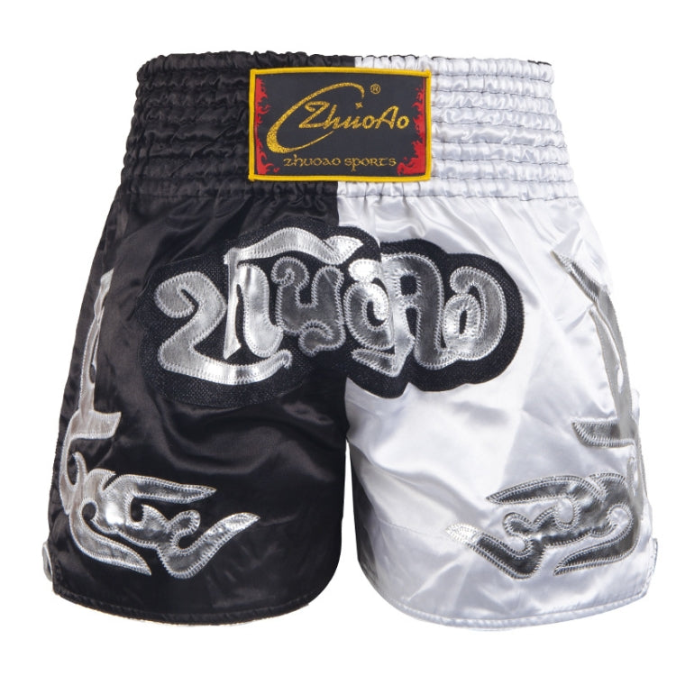 ZhuoAo Muay Thai/Boxing/Sanshou/Fighting Shorts for Men and Women, XL, XXL