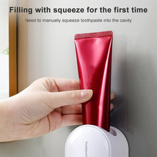 Load image into Gallery viewer, Automatic Toothpaste Squeezing Wall-mounted Toothpaste Rack