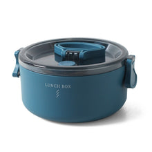 Load image into Gallery viewer, Round Portable Insulation Partitioned Lunch Box Student Office Workers Heated Microwave Oven Bento Box, Single Layer, Double Layer