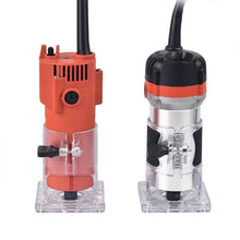 Load image into Gallery viewer, Woodworking Trimming Machine Multifunctional Electric Wood Milling Slotting Machine Engraving Tools EU Plug, 600W Plastic Body, 720W Aluminum Body
