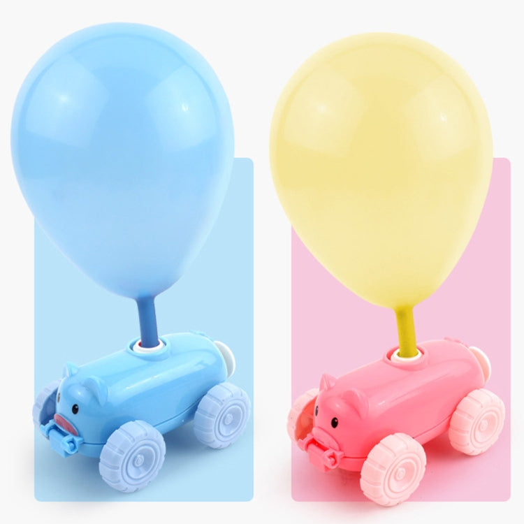 Piggy Air Powered Balloon Car Friction Car Children Intellectual Toy