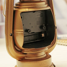 Load image into Gallery viewer, Retro Table Oil Lamp Small Alarm Clock Desktop Table Clock Living Room Decoration Supplies Office Craft Jewelry, Silver, Bronze, Ebony
