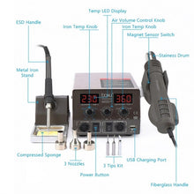 Load image into Gallery viewer, BAKU BA-602D+ Welding Station Set Dual Digital Display Mobile Phone Repair Tin Welding Tool, EU Plug, US Plug
