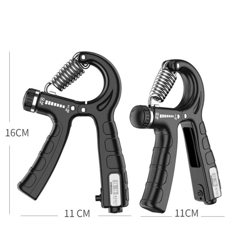 5-60kg Adjustable Mechanical Counting Gripper Finger Strength Training Device