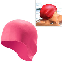 Load image into Gallery viewer, Silicone Ear Protection Waterproof Swimming Cap for Adults with Long Hair