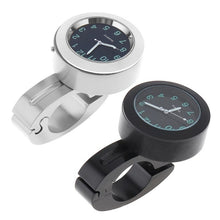 Load image into Gallery viewer, Motorcycle Bike Modified Handlebar Clock Watch, White, Black