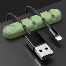 Load image into Gallery viewer, 5 PCS 4 Holes Bear Silicone Desktop Data Cable Organizing And Fixing Device, 4 Holes