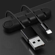 Load image into Gallery viewer, 5 PCS 4 Holes Bear Silicone Desktop Data Cable Organizing And Fixing Device, 4 Holes