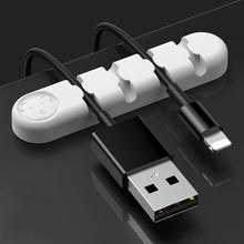 Load image into Gallery viewer, 5 PCS 4 Holes Bear Silicone Desktop Data Cable Organizing And Fixing Device, 4 Holes
