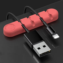 Load image into Gallery viewer, 5 PCS 4 Holes Bear Silicone Desktop Data Cable Organizing And Fixing Device, 4 Holes