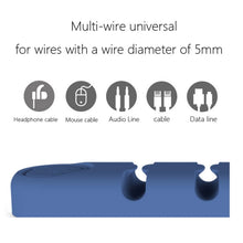 Load image into Gallery viewer, 5 PCS 4 Holes Bear Silicone Desktop Data Cable Organizing And Fixing Device, 4 Holes