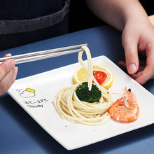 Load image into Gallery viewer, 2 in 1 Simple Child Student Travel Portable 304 Stainless Steel Spoon Chopsticks Cutlery Set