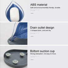 Load image into Gallery viewer, 5 PCS Creative Bathroom Free Punching Sucker Transparent Leaf Drain Soap Storage Box