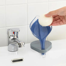 Load image into Gallery viewer, 5 PCS Creative Bathroom Free Punching Sucker Transparent Leaf Drain Soap Storage Box