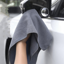 Load image into Gallery viewer, Pineapple Lattice Microfiber Lint-free Absorbent Honeycomb Car Washing Towel, 40x40cm