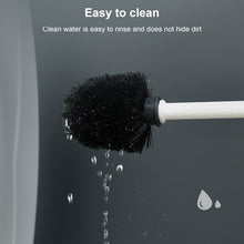 Load image into Gallery viewer, Wall-mounted Toilet Brush Simple No-punching Bathroom Cleaning Brush, White, Black