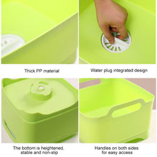 Load image into Gallery viewer, 2 PCS Multifunctional Mobile Sink Kitchen Plastic Vegetable Washing Basket Fruit And Vegetable Storage Drain Basket, Pink, Purple, Green, Blue, White, Dark Gray, Dark Green