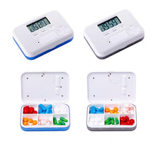 Load image into Gallery viewer, Regular Reminder Compartment Electronic Pill Box 6 Grid Electronic Version Mini Sealed Pill Box