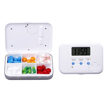 Load image into Gallery viewer, Regular Reminder Compartment Electronic Pill Box 6 Grid Electronic Version Mini Sealed Pill Box