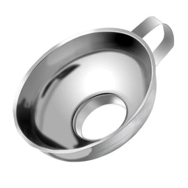 Household Kitchen 304 Stainless Steel Large Caliber Small Food Funnel, Steel Funnel