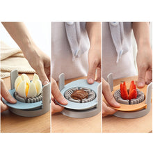 Load image into Gallery viewer, 3 in 1 Multifunctional Egg Cutter Half-cut Egg Tool, Colorful, Orange
