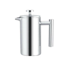 Load image into Gallery viewer, 304 Stainless Steel French Pressure Coffee Pot Hand Made Tea Pot, 350ml, 800ml, 1000ml