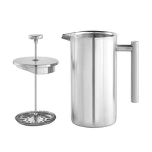 Load image into Gallery viewer, 304 Stainless Steel French Pressure Coffee Pot Hand Made Tea Pot, 350ml, 800ml, 1000ml