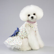 Load image into Gallery viewer, Pet Clothing Dog Cat Spring and Summer Breathable Daisy Skirt, XS, S, M, L, XL