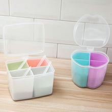 Load image into Gallery viewer, Household Kitchen Split Combined Fresh Box Three Grid Spice Box with Spoon, Round, Square, Apple Shape