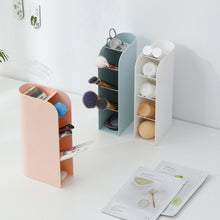 Load image into Gallery viewer, Multifunctional Home Furnishing Vertical Desktop Plastic Makeup Storage Box Student Stationery Pen Holder, Pink, Blue, White