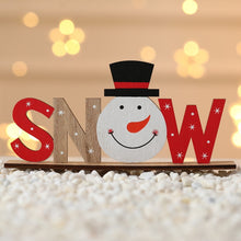 Load image into Gallery viewer, Christmas Decoration Items Wooden Letter Desktop Ornaments, XMAS Models, SNOW Models, NOEL Models