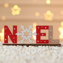 Load image into Gallery viewer, Christmas Decoration Items Wooden Letter Desktop Ornaments, XMAS Models, SNOW Models, NOEL Models