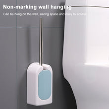 Load image into Gallery viewer, Bathroom Toilet Wall-mounted Toilet Brush Set with Soft Hair and Long Handle Without Dead Corners, Pink, Blue, Green, Grey