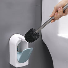 Load image into Gallery viewer, Bathroom Toilet Wall-mounted Toilet Brush Set with Soft Hair and Long Handle Without Dead Corners, Pink, Blue, Green, Grey