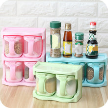Load image into Gallery viewer, Plastic Seasoning Box Multi-purpose Combination Seasoning Rack Kitchen Supplies, One Grid, Two Grid, Three Grid, Four Grid